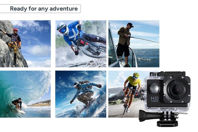 Kogan 1080P Wi-Fi Action Camera with Waterproof Case Carousel 2