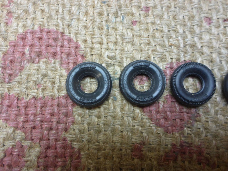 Awesome Vintage NZ Micro Models Diecast Toy Wheels Tyres Set Carousel 2