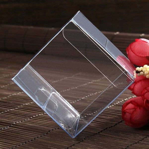 My Decorations 50 Pack Of 8Cm Square Cube - Product Showcase Clear Plastic Shop Carousel 2