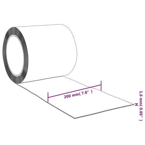 Vidaxl Strip Curtain Roll Pvc 2Mm X 200Mm 25 Carousel 2