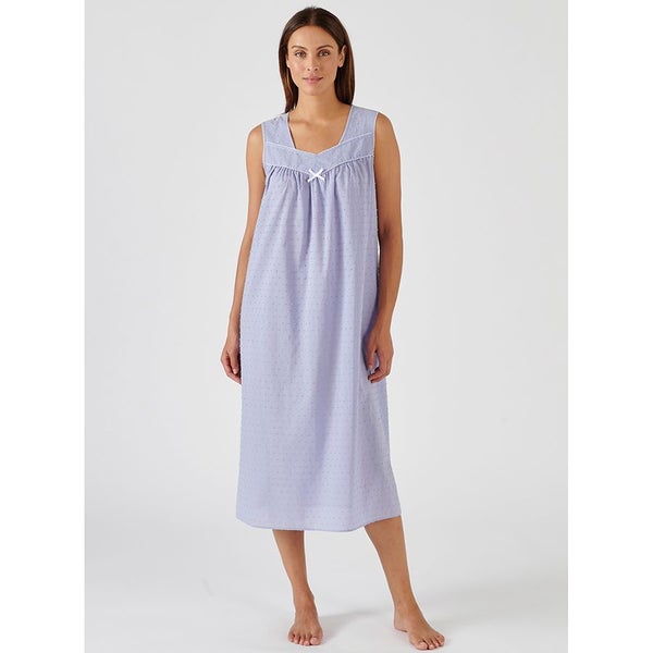 Yummy Dobby Cotton Nightie - Size 8 - Lilac Carousel 2