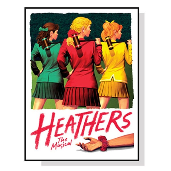 Wall Art 90Cmx135Cm Heathers The Musical Black Frame Canvas Carousel 1