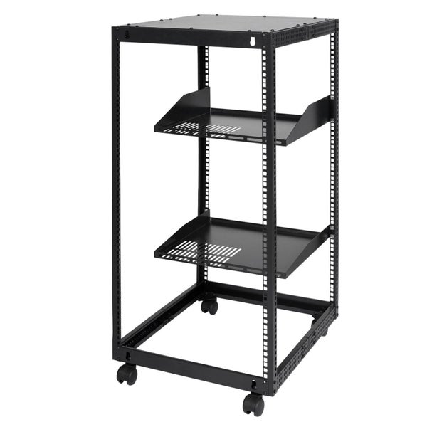 20U Open Frame Server Rack 15''-40'' Adjustable Depth Free Standing Or Wall M... Carousel 1
