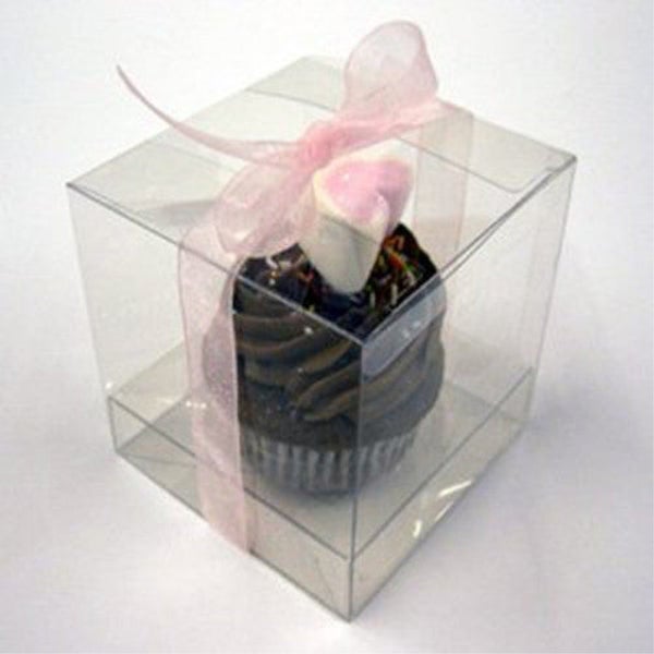 My Decorations 50 Piece Pack -Pvc Clear See Through Plastic 15Cm Square Cube Box Carousel 2