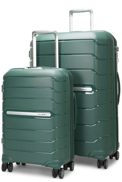 Samsonite Oc2lite 55cm & 75cm Hardside Luggage Set Hunter Green Carousel 1