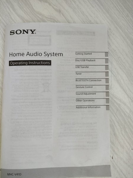 Sony Audio System Carousel 5