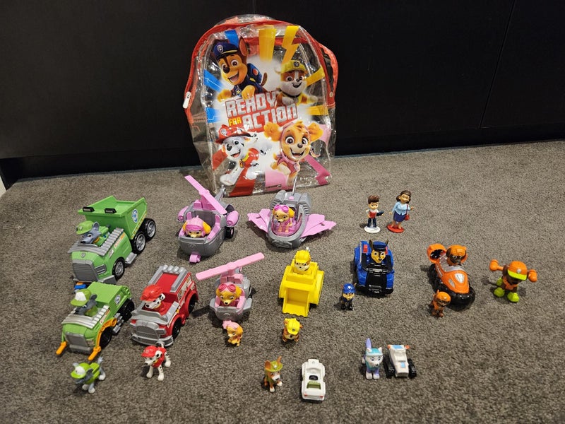 Paw Patrol Collection All Characters and Vehicles + Backpack! Carousel 1