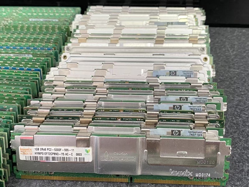 *$1 Reserved* Server DDR2 ECC 512MB 1GB RAM in bulk Mix brand Samsung Hynix etc Carousel 2
