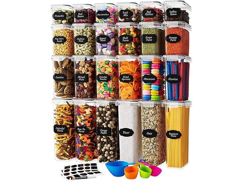 24PCS Flour and Sugar Canisters Storage Containers (OVER STOCKED) Carousel 1