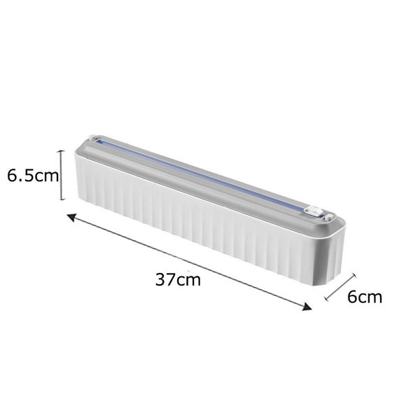 Food Film Dispenser Aluminum Foil Cling Wrap Holder And Cutter Carousel 2