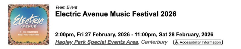 Electric Ave Weekend GA Ticket Carousel 2