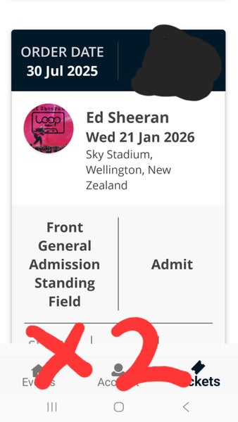Ed Sheeran Loop Tour - Wellington Concert64052781274499110