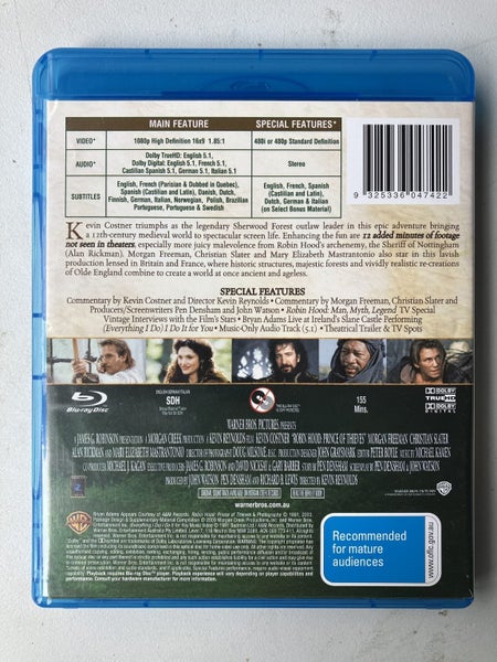 Kevin Costner - Robin Hood : Prince Of Thieves (1991) Blu Ray (Extended Edition) Carousel 3