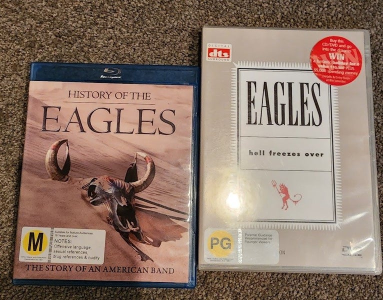 Eagles- 2 x dvds Carousel 1