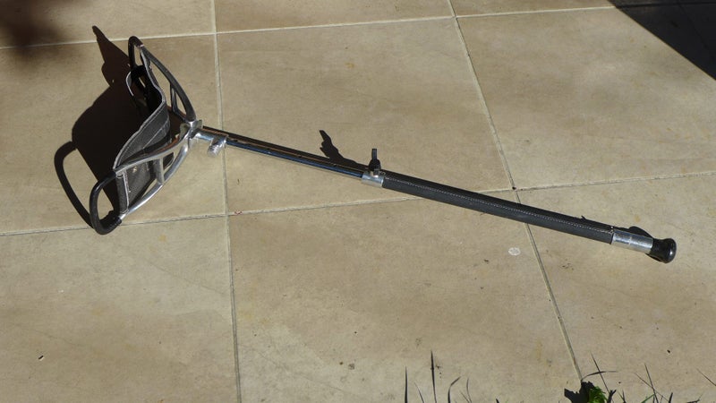 Shooting Stick, adjustable, as new, unwanted gift, leather seat, solid Carousel 2