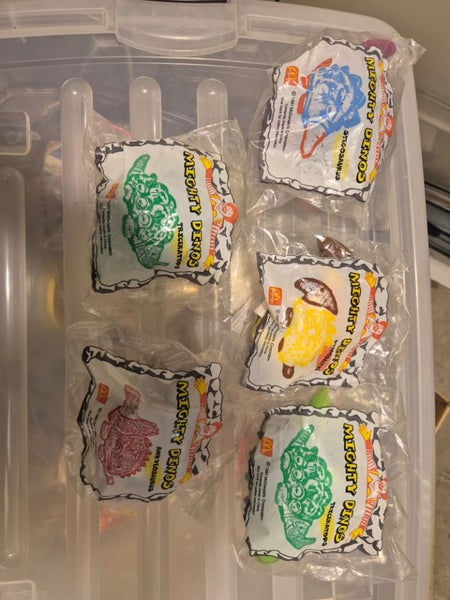 bulk 5 McDonald's mighty Dinos toys 1997$1!!!! Carousel 1