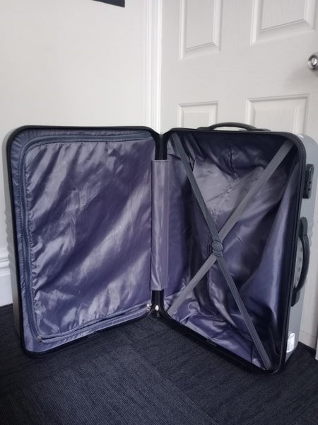 For Sale: Grey Hard-Shell Suitcase Carousel 1