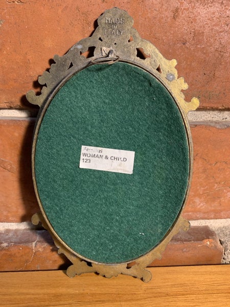 Vintage Italian Metal Framed Madonna and Child Carousel 2