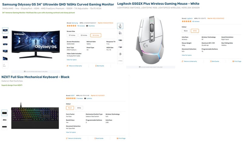 Gaming PC RTX 5080 16 GB, Intel Core Ultra 7, 64 GB RAM, 2x2TB NVMe64054622340482113