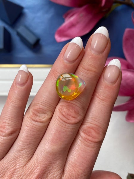 $1RES ~ $2580 Buy Now * 12.10ct Welo Opal with Intense Patchwork Pattern Carousel 2