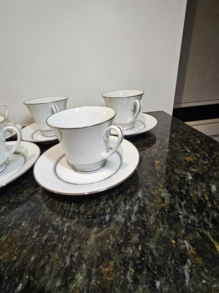 Noritake “Galaxy” (Pattern L554) — 6 Pristine Teacup & Saucers + 6 Cake Plates64823932560899111
