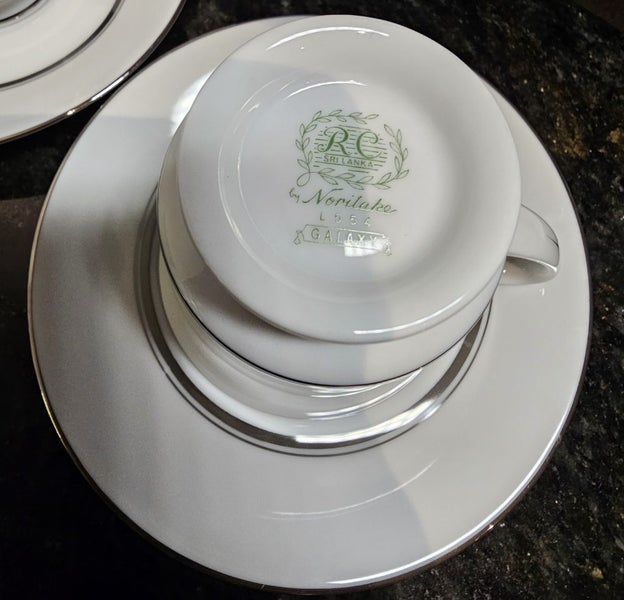 Noritake “Galaxy” (Pattern L554) — 6 Pristine Teacup & Saucers + 6 Cake Plates64823932560899112