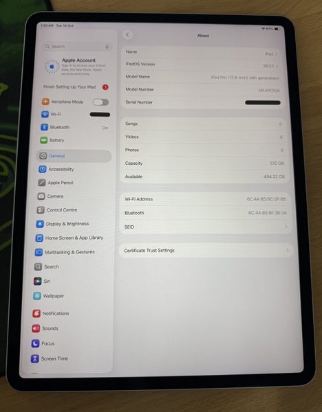 iPad Pro - 12.9" - 4th Gen - 512GB - iOS 26!64055183870337111