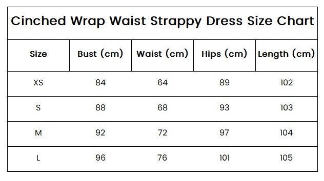 Cinched Wrap Waist Strappy Dress Carousel 17