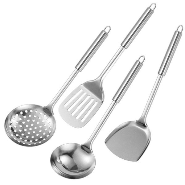 4 Piece Kitchen Utility Set Stainless Steel Carousel 1