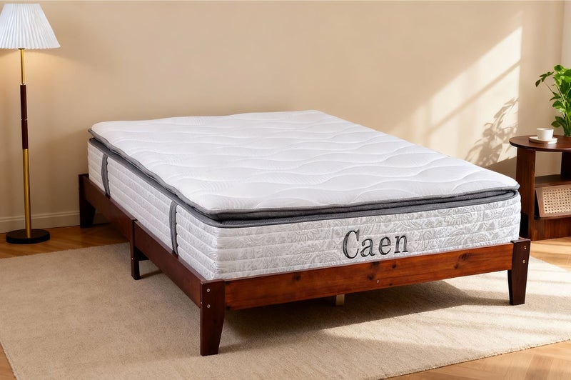 Hartland Solid Wood Bed Base King Single Walnut Carousel 3