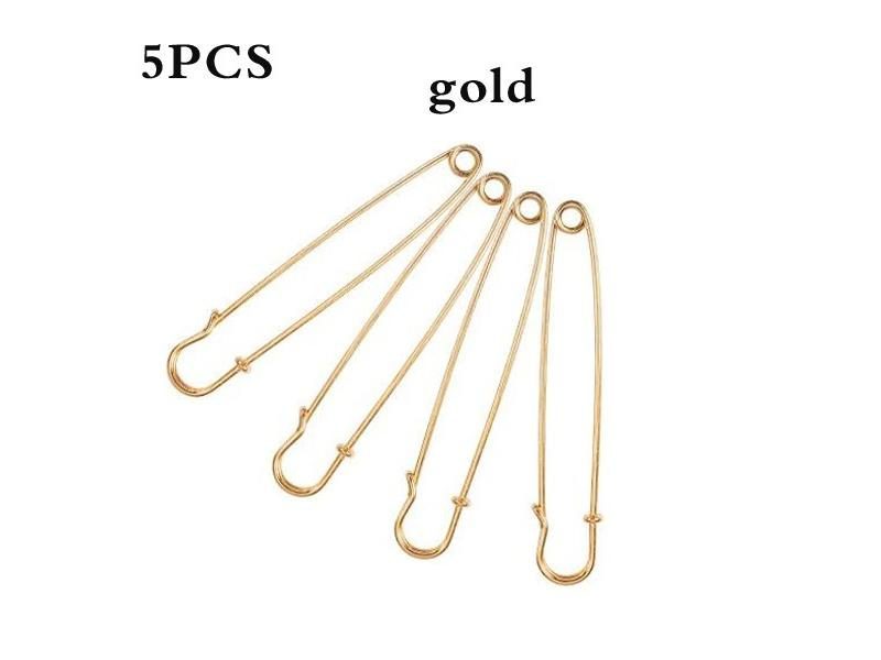 15/5PCS Large Heavy Duty Metal Safety Pins Brooch Pins Fastening Jewellery Carousel 1