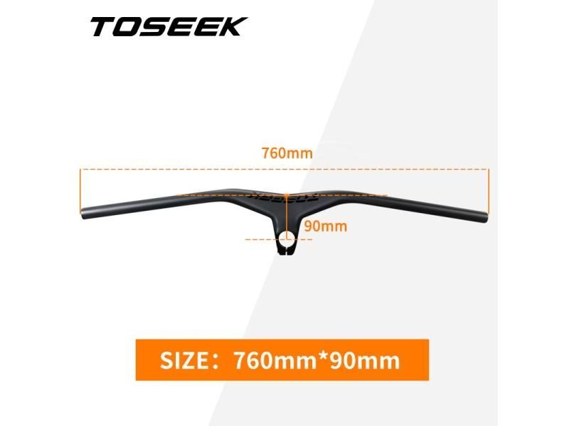 TOSEEK Carbon Mtb Handlebars And Stem 28.6mm -17?a Integrated Handlebar For Carousel 1