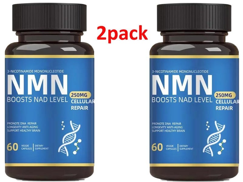 2 pack NMN Supplement for-Anti-Aging, Energy,Focus /Nicotinamide Resveratrol Carousel 1
