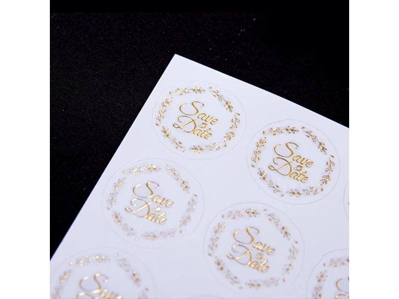 200pcs Heart Envelope Seals Clear Bronzing Heart Stickers Round Sealing Sticker Carousel 1
