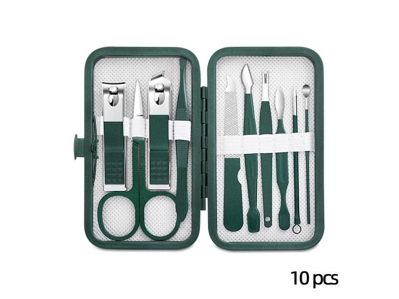 Stainless Steel Nail Clipper Set Grooming Tool Set With Portable Case Manicure Carousel 1