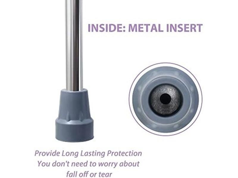 3/4Inch Heavy Duty Non-Slip Rubber Cane Tips Crutch Tips Replacement Cane Foot Carousel 1