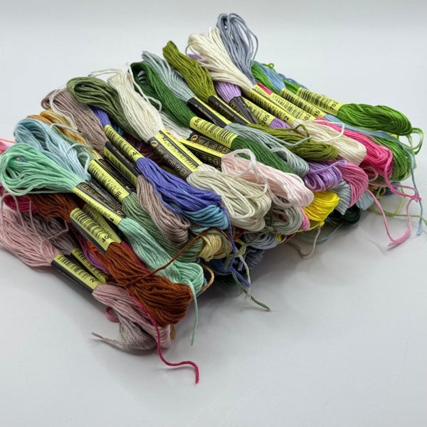 Bulk 100 pc Bundle of 100% Cotton Embroidery Floss Carousel 1