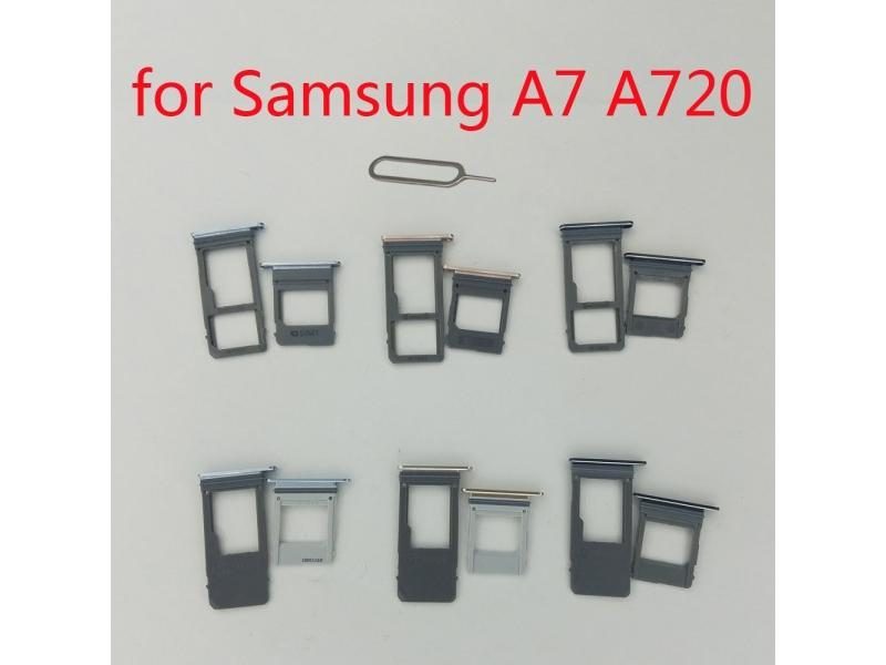 SIM Card Tray Holder For Samsung A7 A720 Galaxy A720F A720S Original Phone Carousel 1
