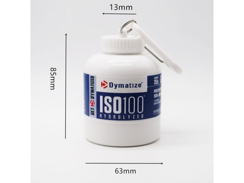 Portable Protein Powder Whey Bottle With Keychain Health Funnel Medicine Box Carousel 1