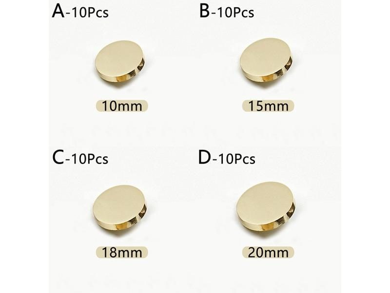 Metal Buttons Crown Pattern Shank Golden Buttons British Vintage College Style Carousel 1