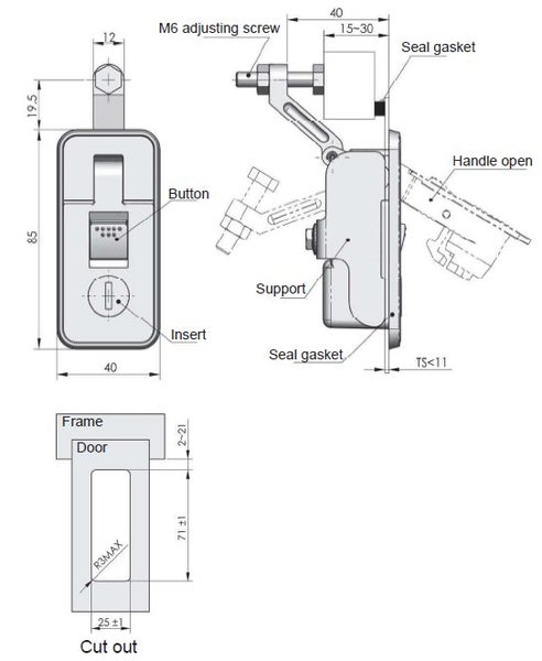 MS718-3C COMPRESSION PUSH LOCK Carousel 5