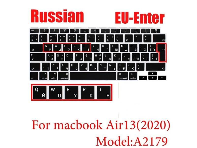 RUSSIAN UKRAINE EU US Soft Silicone Keyboard Cover Protector Skin For Macbook Carousel 1