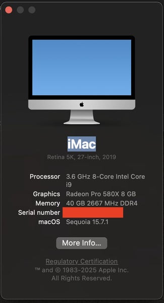 Apple iMac 27-inch (2019) – 8-Core i9 | 40 GB RAM | Radeon Pro 580X 8 GB Carousel 2