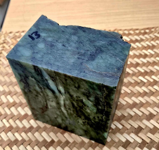 Genuine NZ Pounamu/Greenstone Rough Block Carousel 2