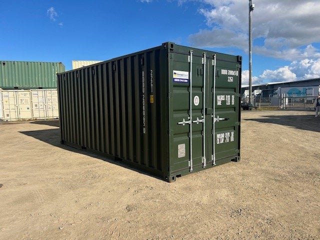 20ft Std New Build Shipping Container - Beige ,Green64350450802690110