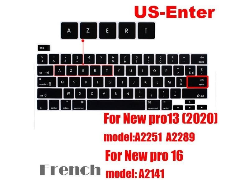 For Macbook Pro13 Keyboard Cover Laptop Protective Film 13" A2289 A2251 A2141 Carousel 1