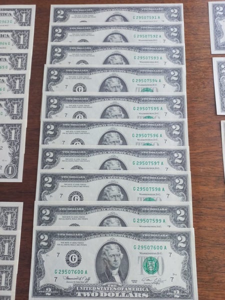 Bulk lot of US Banknotes Carousel 9