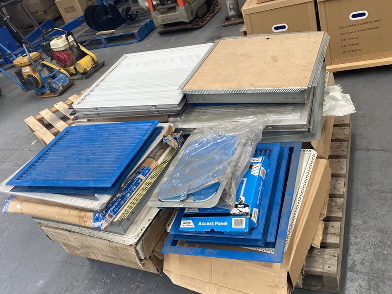 Assorted Ceiling Access Panels & Vents – Various Sizes – Clearance Lot Carousel 1