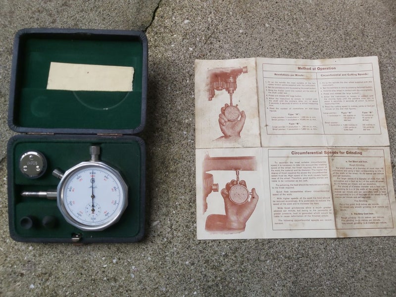 Vintage Hasler Berne Hand Tachometer SWISS MADE--$1 RES Carousel 2