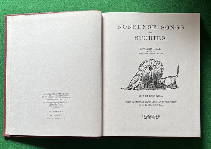 Nonsense Songs & Stories - Edward Lear , Illustrated by Sir Edward Strachey64541515049730111